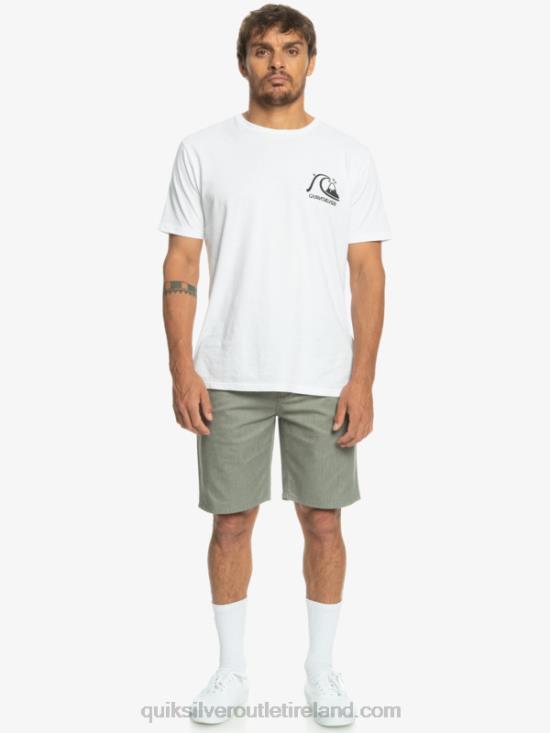 Men Quiksilver Everyday Union Stretch Chino 20 Shorts N02TD858 light grey heather