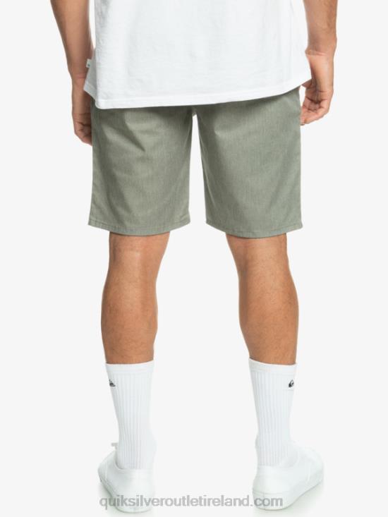 Men Quiksilver Everyday Union Stretch Chino 20 Shorts N02TD858 light grey heather