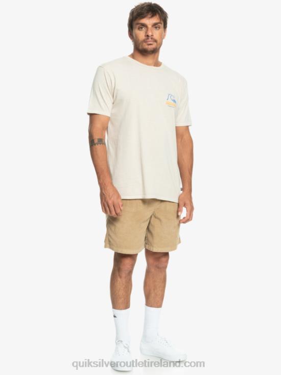 Men Quiksilver Taxer Cord Shorts N02TD359 plage