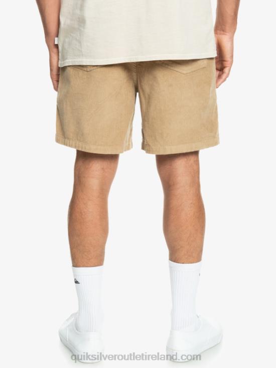 Men Quiksilver Taxer Cord Shorts N02TD359 plage