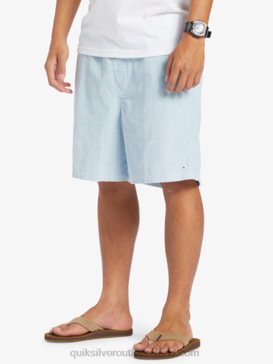 Men Quiksilver Taxer Cord Shorts N02TD361 celestial blue
