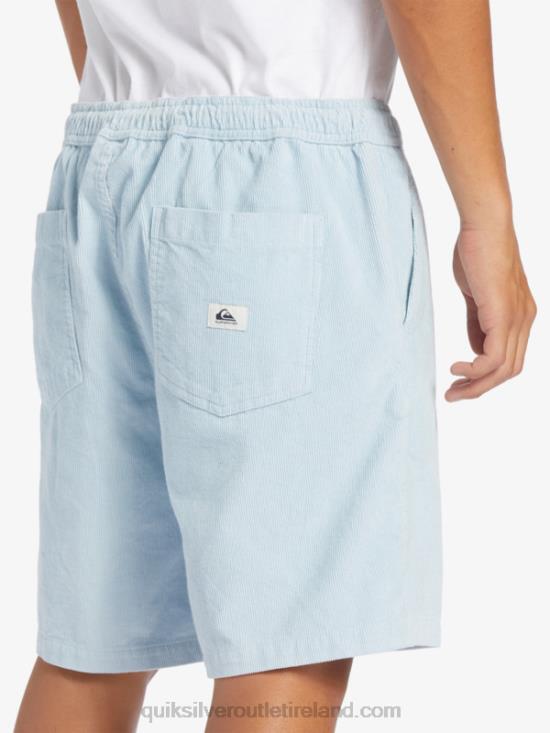 Men Quiksilver Taxer Cord Shorts N02TD361 celestial blue