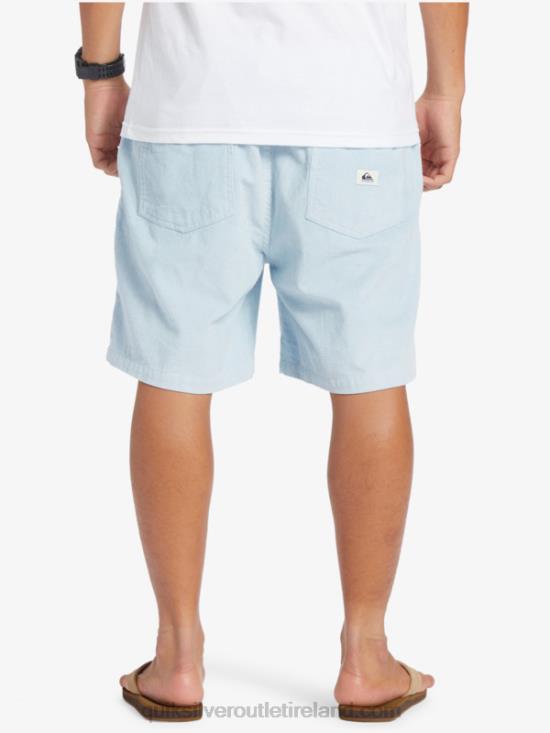 Men Quiksilver Taxer Cord Shorts N02TD361 celestial blue