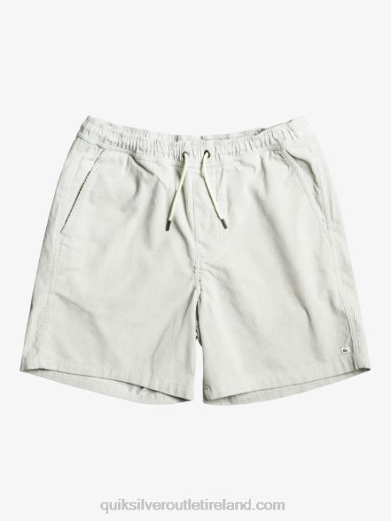 Men Quiksilver Taxer Cord Shorts N02TD363 gray violet
