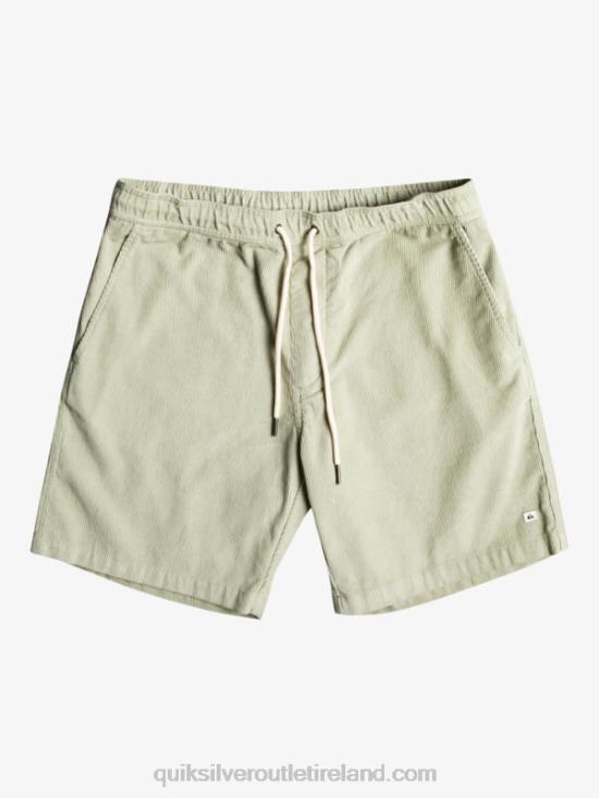 Men Quiksilver Taxer Cord Shorts N02TD365 desert sage
