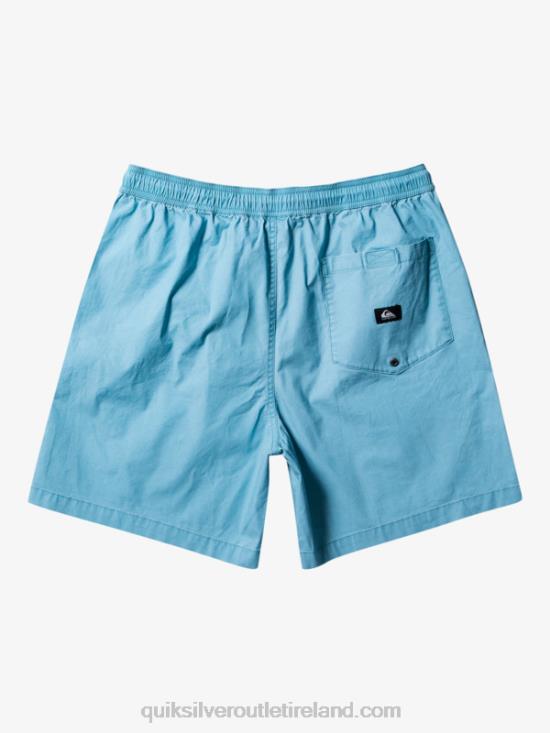 Men Quiksilver Taxer Elasticized Shorts N02TD319 cameo blue