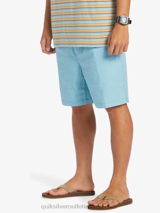 Men Quiksilver Taxer Elasticized Shorts N02TD319 cameo blue