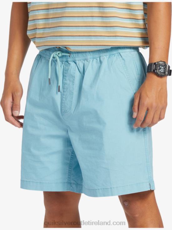 Men Quiksilver Taxer Elasticized Shorts N02TD319 cameo blue