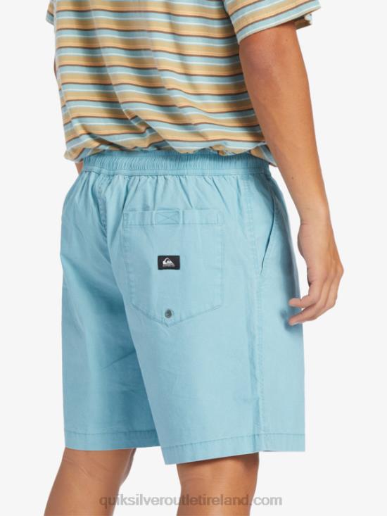 Men Quiksilver Taxer Elasticized Shorts N02TD319 cameo blue