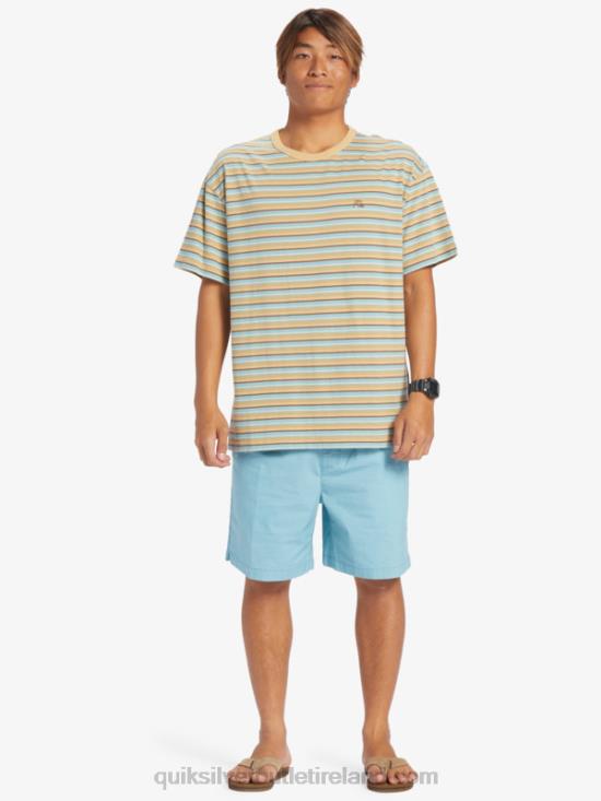 Men Quiksilver Taxer Elasticized Shorts N02TD319 cameo blue
