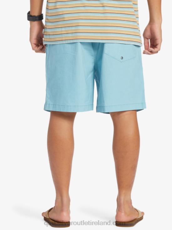 Men Quiksilver Taxer Elasticized Shorts N02TD319 cameo blue