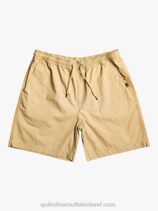 Men Quiksilver Taxer Elasticized Shorts N02TD320 plage