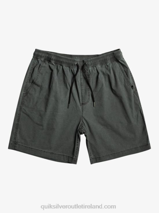 Men Quiksilver Taxer Elasticized Shorts N02TD321 black
