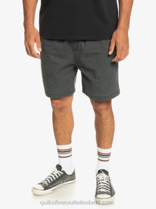 Men Quiksilver Taxer Elasticized Shorts N02TD321 black