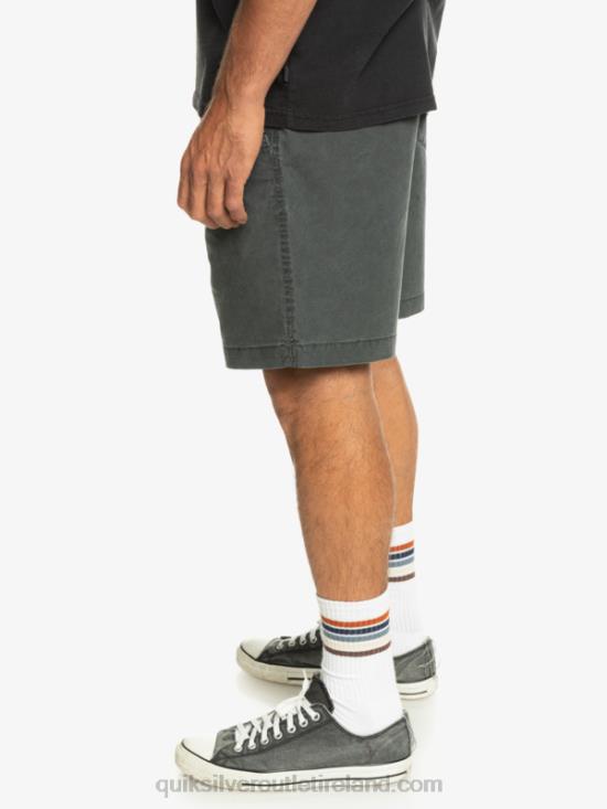 Men Quiksilver Taxer Elasticized Shorts N02TD321 black