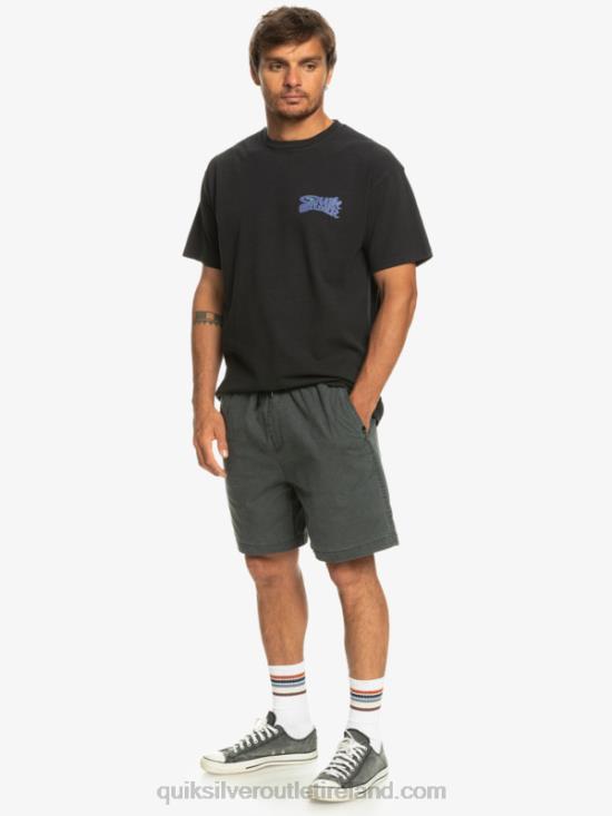 Men Quiksilver Taxer Elasticized Shorts N02TD321 black