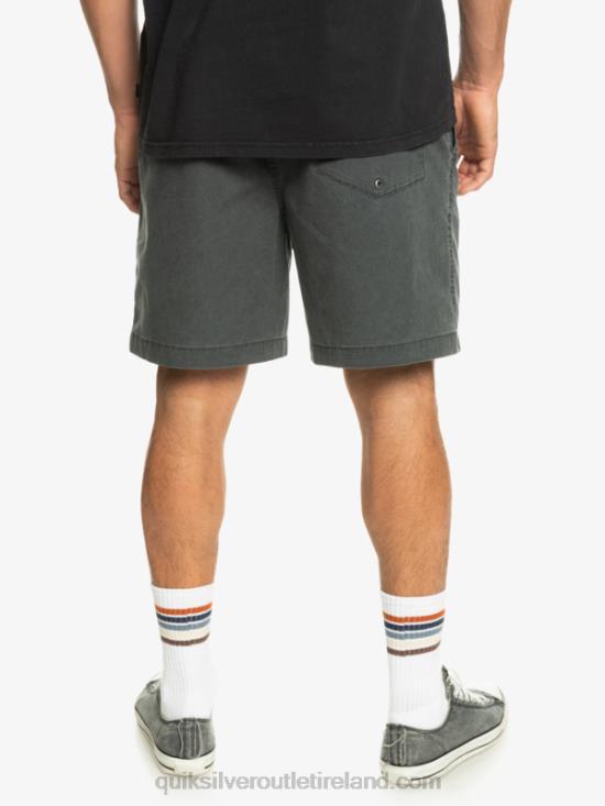 Men Quiksilver Taxer Elasticized Shorts N02TD321 black