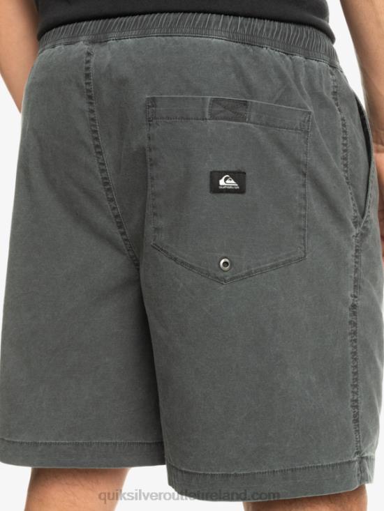 Men Quiksilver Taxer Elasticized Shorts N02TD321 black