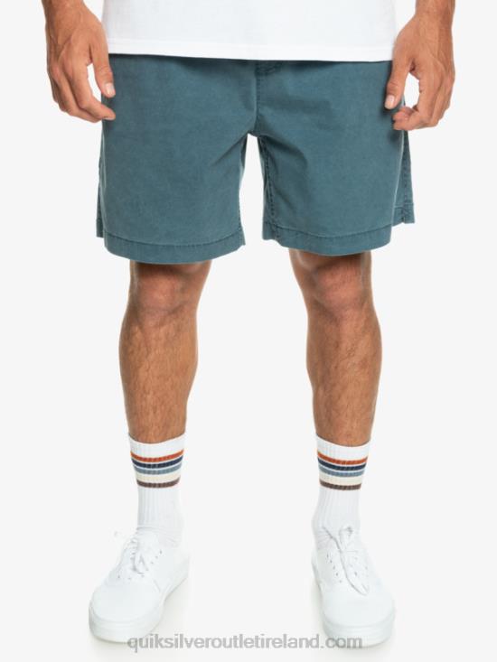 Men Quiksilver Taxer Elasticized Shorts N02TD323 midnight navy