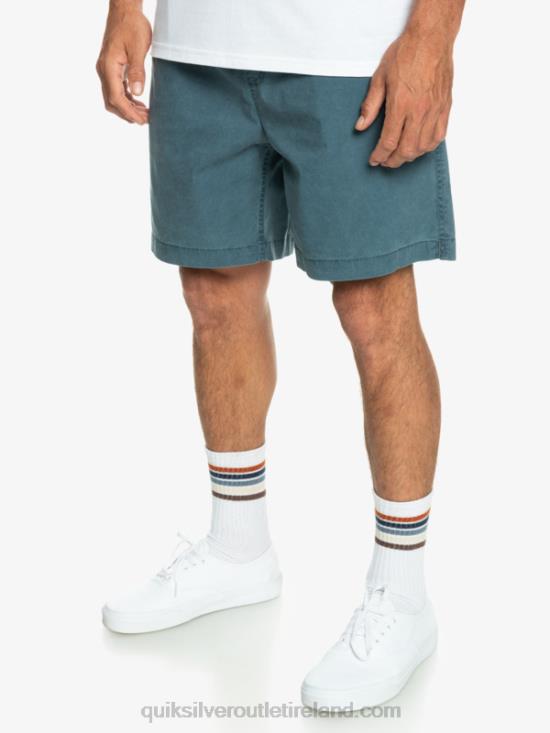 Men Quiksilver Taxer Elasticized Shorts N02TD323 midnight navy
