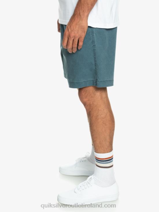 Men Quiksilver Taxer Elasticized Shorts N02TD323 midnight navy