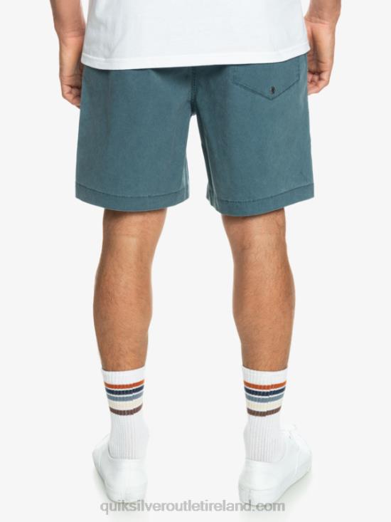 Men Quiksilver Taxer Elasticized Shorts N02TD323 midnight navy