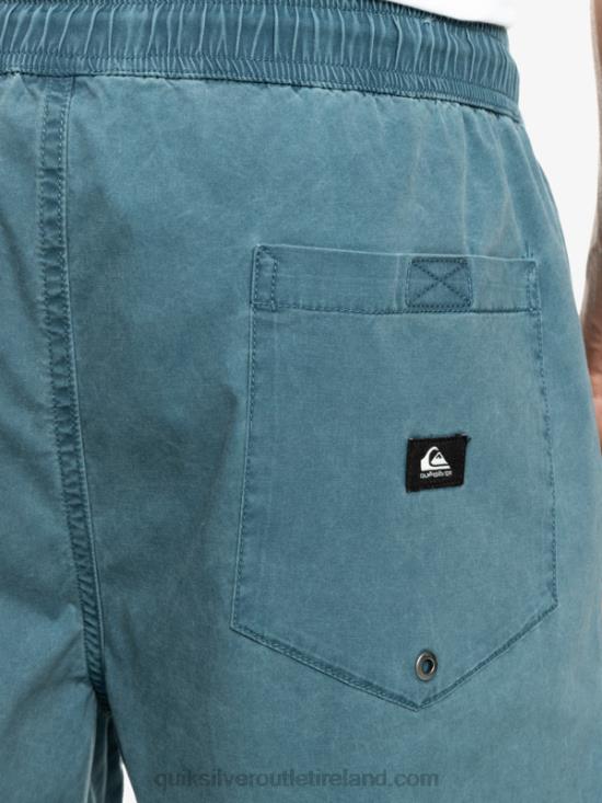 Men Quiksilver Taxer Elasticized Shorts N02TD323 midnight navy