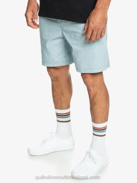 Men Quiksilver Taxer Elasticized Shorts N02TD324 celestial blue