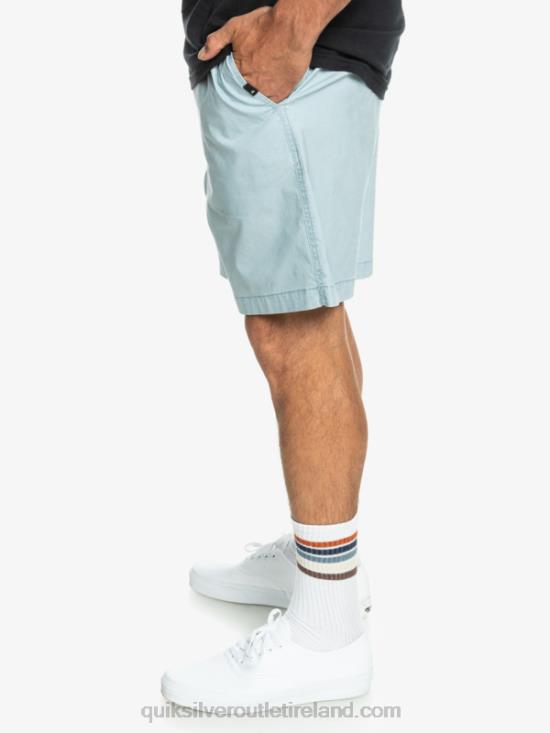 Men Quiksilver Taxer Elasticized Shorts N02TD324 celestial blue