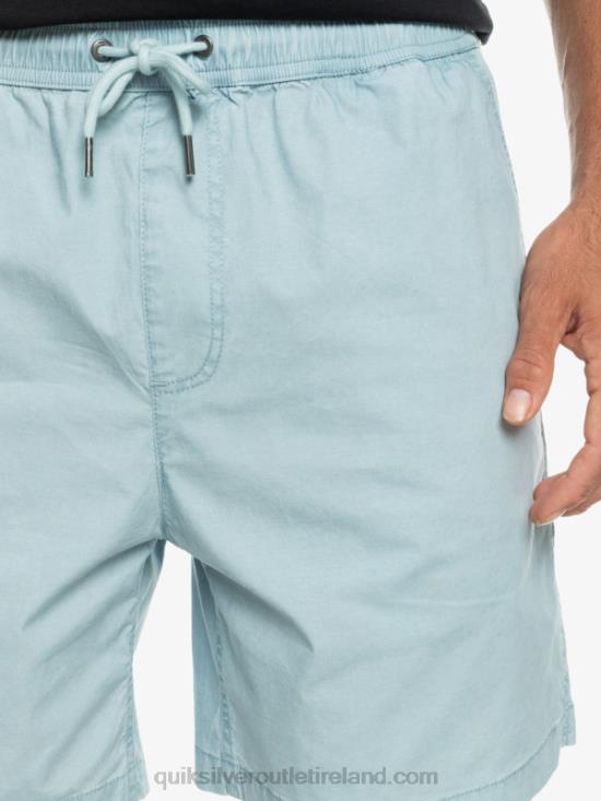 Men Quiksilver Taxer Elasticized Shorts N02TD324 celestial blue