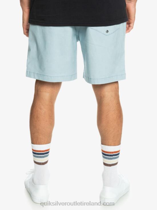 Men Quiksilver Taxer Elasticized Shorts N02TD324 celestial blue