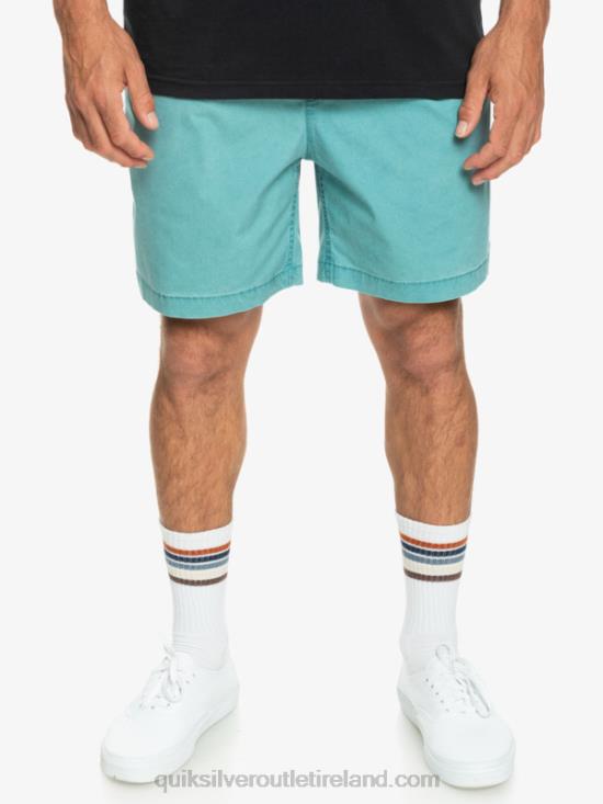 Men Quiksilver Taxer Elasticized Shorts N02TD325 brittany blue