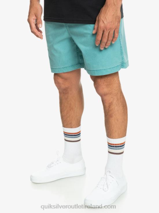 Men Quiksilver Taxer Elasticized Shorts N02TD325 brittany blue