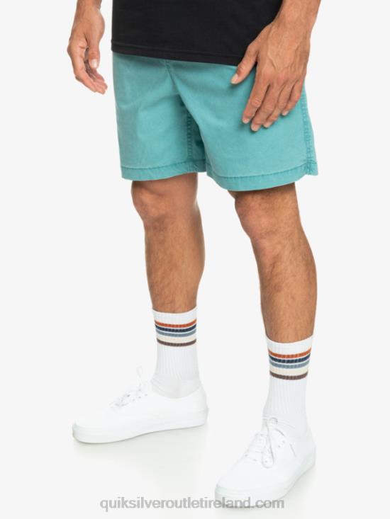 Men Quiksilver Taxer Elasticized Shorts N02TD325 brittany blue