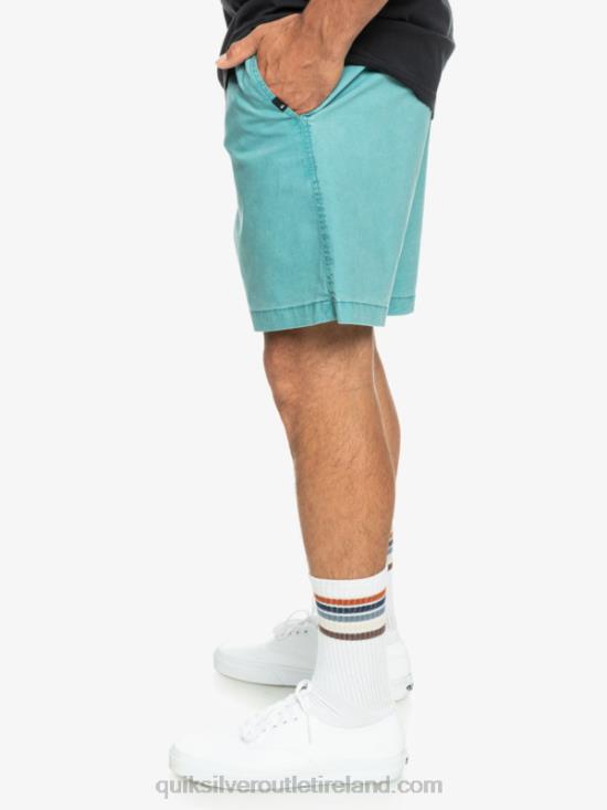 Men Quiksilver Taxer Elasticized Shorts N02TD325 brittany blue