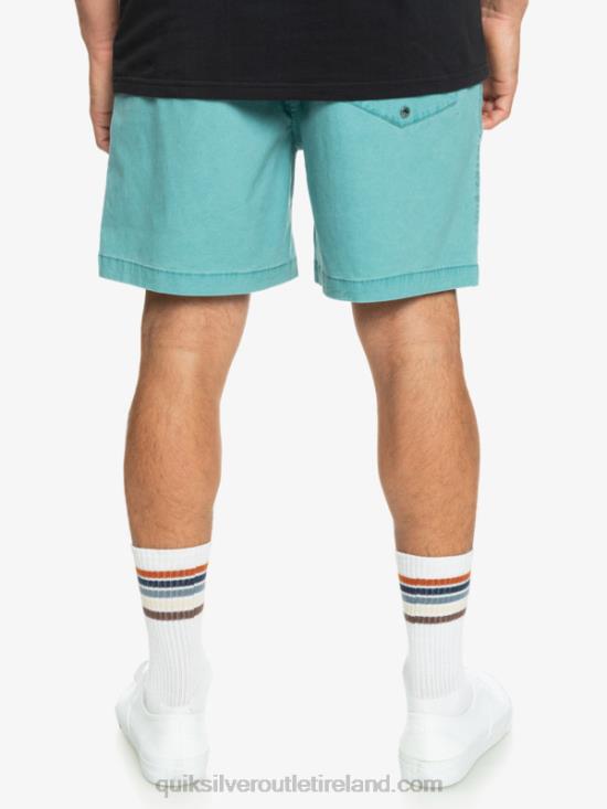Men Quiksilver Taxer Elasticized Shorts N02TD325 brittany blue