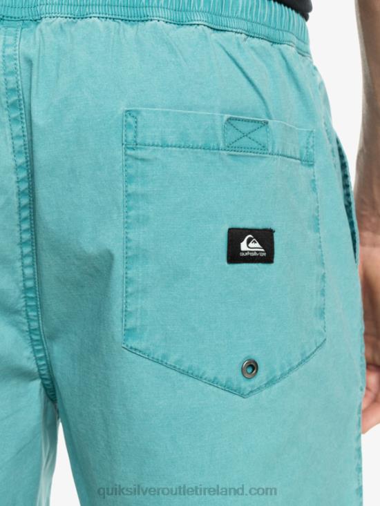 Men Quiksilver Taxer Elasticized Shorts N02TD325 brittany blue