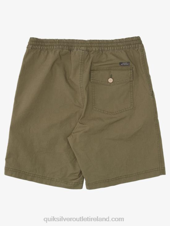 Men Quiksilver Waterman After Surf Shorts N02TD1579 dusty olive