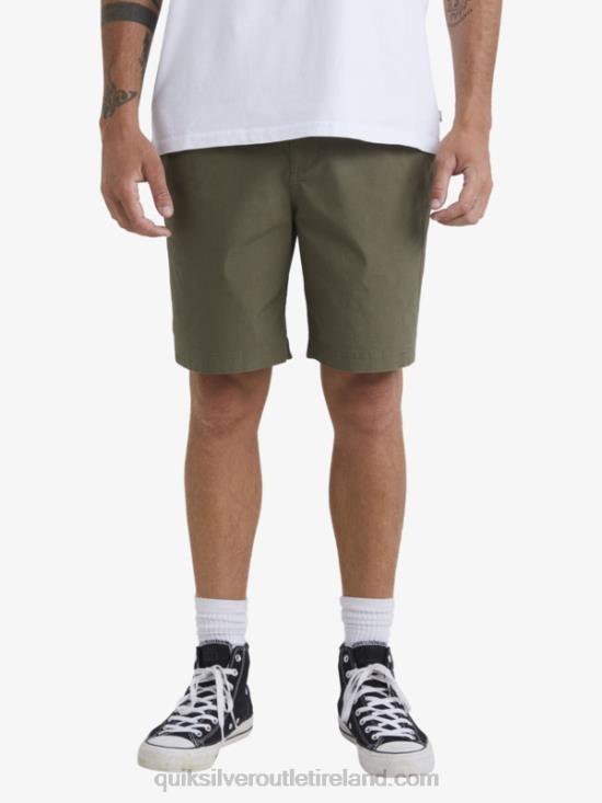 Men Quiksilver Waterman After Surf Shorts N02TD1579 dusty olive