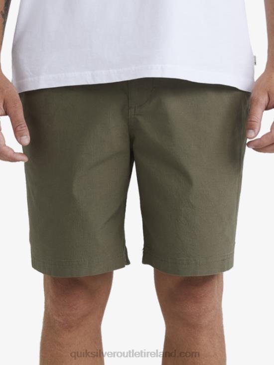 Men Quiksilver Waterman After Surf Shorts N02TD1579 dusty olive