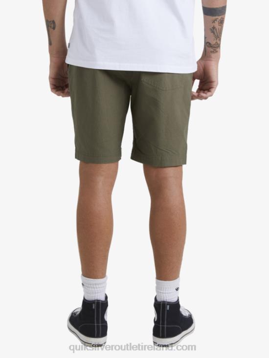 Men Quiksilver Waterman After Surf Shorts N02TD1579 dusty olive