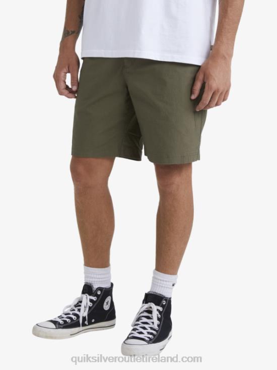 Men Quiksilver Waterman After Surf Shorts N02TD1579 dusty olive