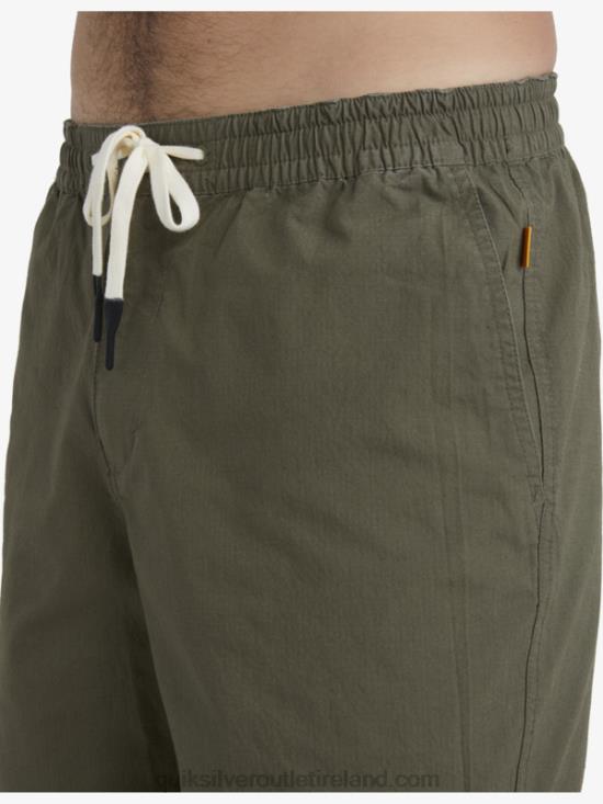 Men Quiksilver Waterman After Surf Shorts N02TD1579 dusty olive