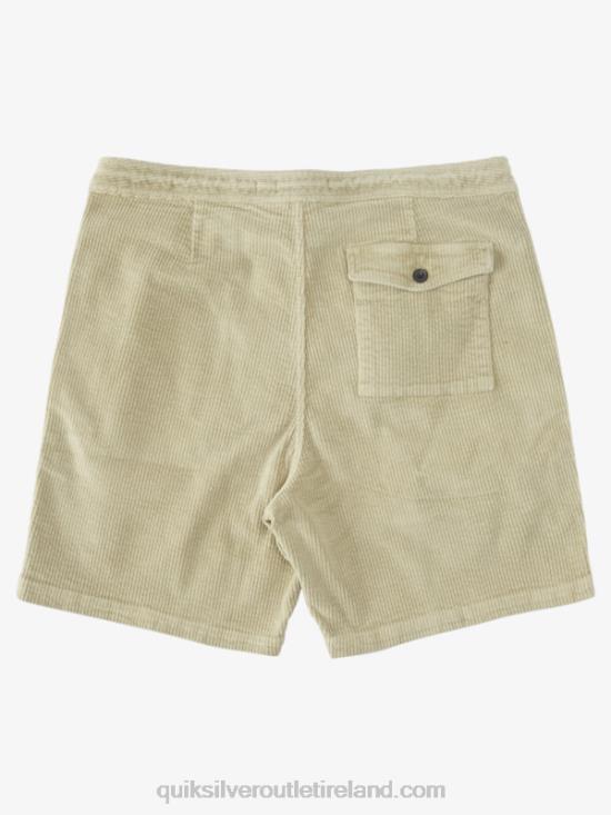 Men Quiksilver Waterman Cordy Corduroy Shorts N02TD876 tea