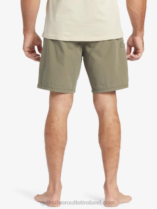Men Quiksilver Waterman Last Light Elasticized 19 Shorts N02TD253 dusty olive