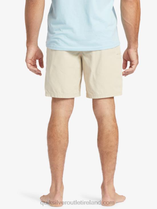 Men Quiksilver Waterman Last Light Elasticized 19 Shorts N02TD255 brown rice