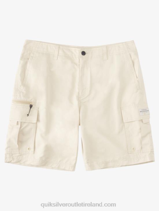 Men Quiksilver Waterman Maldive Atoll Cargo 20 Shorts N02TD786 brown rice
