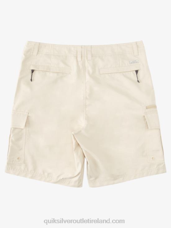 Men Quiksilver Waterman Maldive Atoll Cargo 20 Shorts N02TD786 brown rice