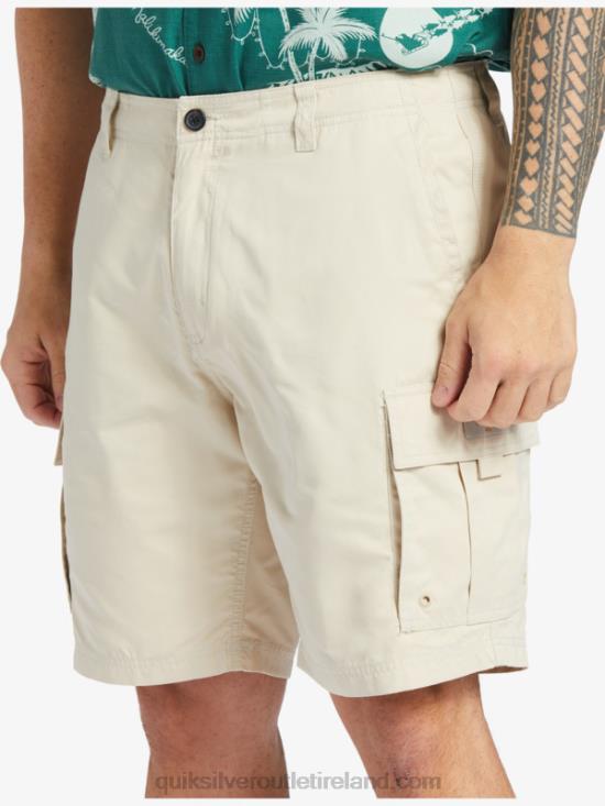 Men Quiksilver Waterman Maldive Atoll Cargo 20 Shorts N02TD786 brown rice