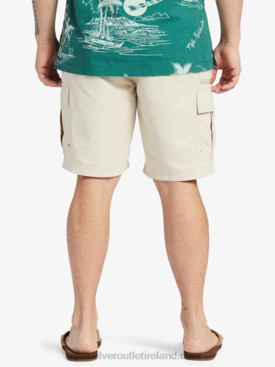 Men Quiksilver Waterman Maldive Atoll Cargo 20 Shorts N02TD786 brown rice
